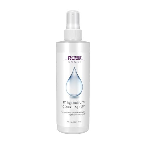 NOW Foods Solutions Magnesium Topical Spray – 237 ml, aus dem uralten Meeresboden, hochkonzentriert