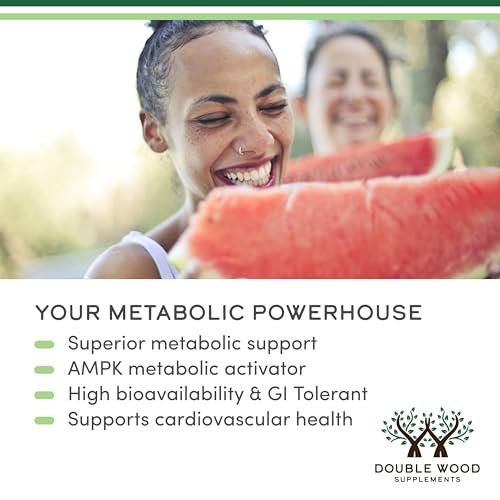 Berberin Supplement 500mg, Hohe Reinheit 97% HCl, 60 Kapseln (Drittgeprüft, Nicht-GVO, Glutenfrei, Vegan) – AMPK-Aktivator – Berberin HCL für Herz-Kreislauf-Gesundheit von Double Wood