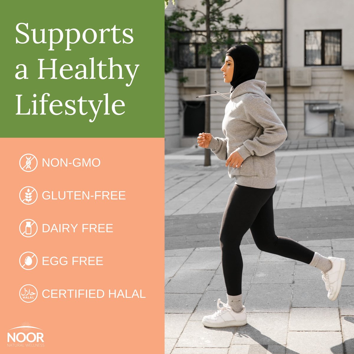 Noor Vitamins Energy+ Multivitamin – Halal Multivitamin für Energie, Immunsystem & Vitalität mit 26 Vitaminen & Mineralstoffen, Schwarzkümmel, Datteln, Honig, für Männer & Frauen, Gelatinefrei, 2-Monats-Vorrat