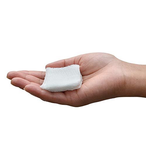 Dealmed 2" x 2" Chirurgische Schwämme, 8-lagig, saugfähige Mullkompressen zur Wundversorgung, für Erste-Hilfe-Sets und medizinische Einrichtungen, 200 Stück (1 Packung)