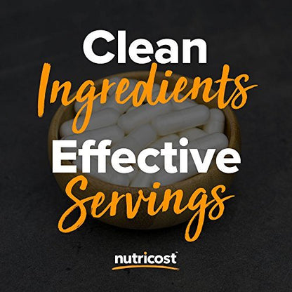 Nutricost L-Tyrosin 500mg, 180 Kapseln – Glutenfrei & Nicht-GVO