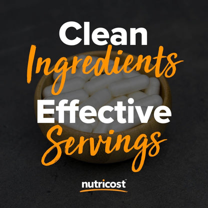 Nutricost L-Tyrosin 500mg, 180 Kapseln – Glutenfrei & Nicht-GVO