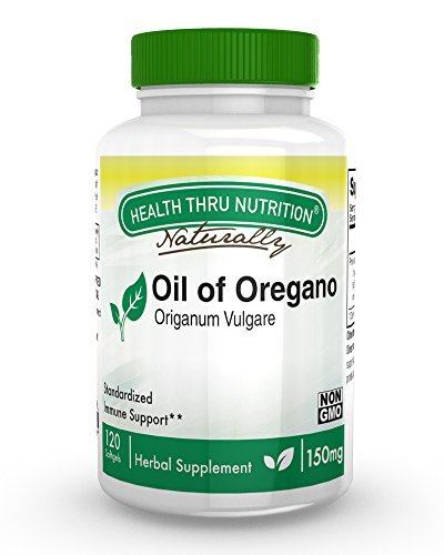 Wild geerntetes Oregano-Öl-Präparat | Europäisches Origanum Vulgare | Immun-, Verdauungs- & Antioxidans-Unterstützung | 120 Mini-Weichkapseln | Nicht-GVO, glutenfrei | von Health Thru Nutrition