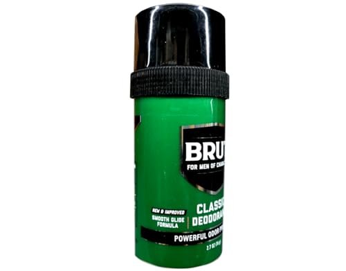 Brut Deodorant 2,5 Unzen Runder Fest-Deodorant Klassisch - 3er-Pack