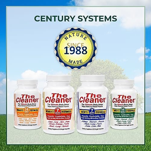 Century Systems The Cleaner Detox – 14-Tage-Internes Reinigungsprogramm für Frauen, 104 Kapseln, Unterstützt die Verdauungsgesundheit