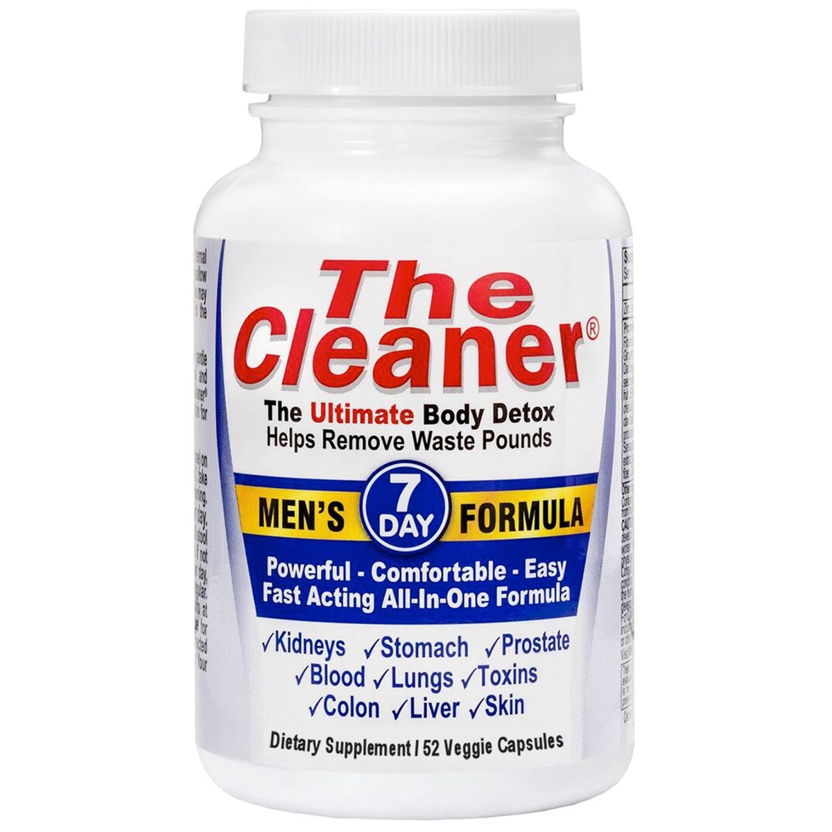 Century Systems The Cleaner Detox – 7-Tage-Komplettreinigung für Männer, 52 Kapseln