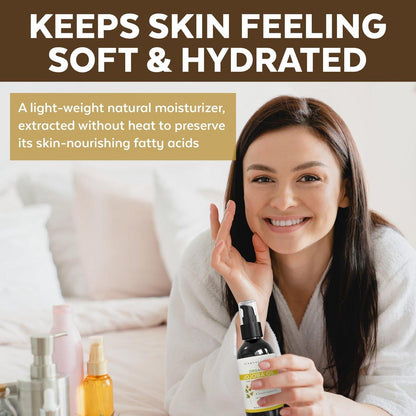 Viva Naturals Bio Jojobaöl – Rein, kaltgepresst für Haut und Haar, USDA Bio-Gesichtsfeuchtigkeitscreme, 118 ml