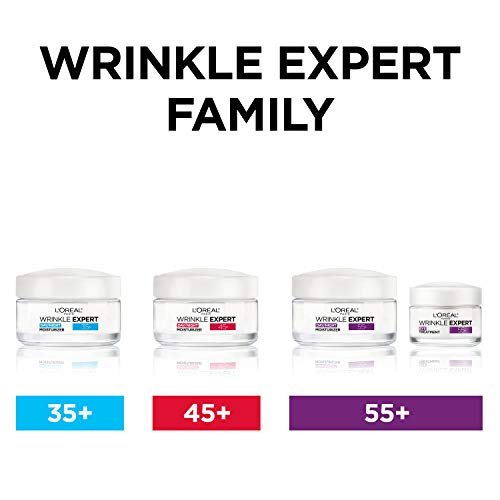 L'Oreal Paris Wrinkle Expert 55+ Anti-Aging Gesichtsfeuchtigkeitscreme mit Kalzium, nicht fettend, geeignet für empfindliche Haut, 48 g