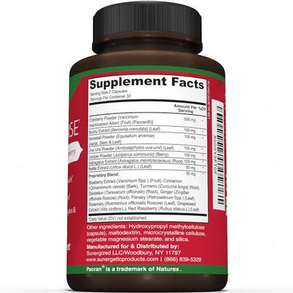 Premium Nierenreinigung Supplement – Starke Nierenunterstützung mit Cranberry und Astragalus – Fördert gesunde Nieren und Harnwege – Nierenreinigung & Reparatur – 60 Kapseln