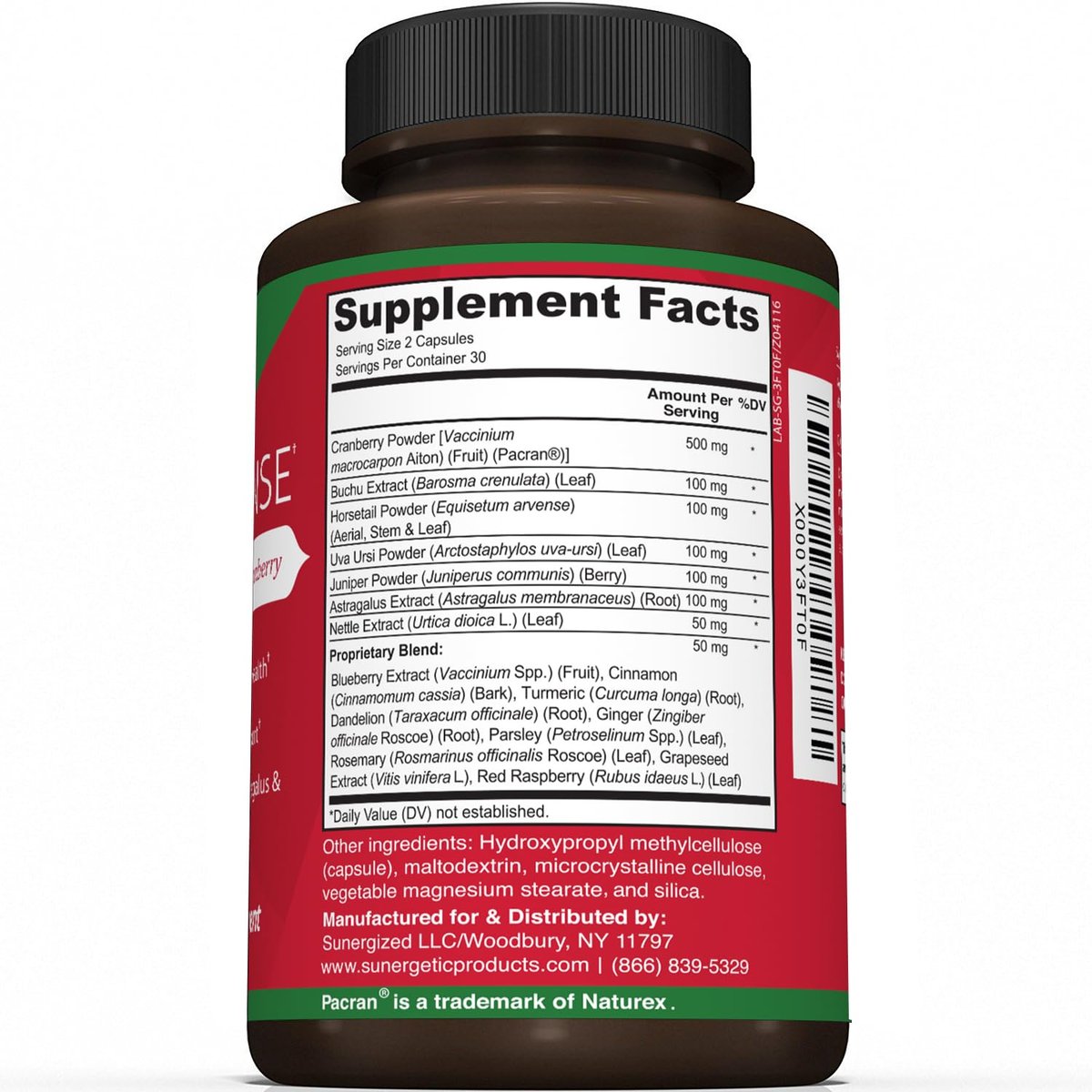 Premium Nierenreinigung Supplement – Starke Nierenunterstützung mit Cranberry und Astragalus – Fördert gesunde Nieren und Harnwege – Nierenreinigung & Reparatur – 60 Kapseln