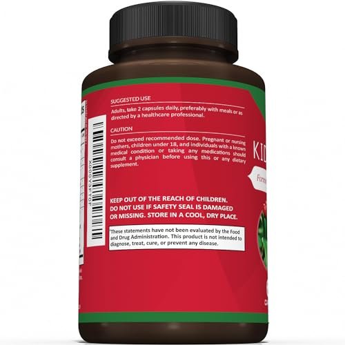 Premium Nierenreinigung Supplement – Starke Nierenunterstützung mit Cranberry und Astragalus – Fördert gesunde Nieren und Harnwege – Nierenreinigung & Reparatur – 60 Kapseln