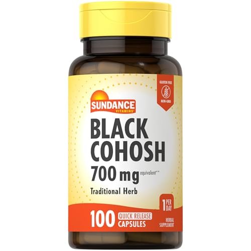 Sundance Black Cohosh | 100 Kapseln | Traditionelles Kraut | Nicht-GVO & glutenfrei