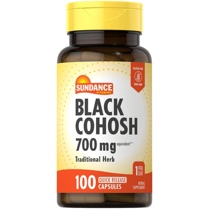 Sundance Black Cohosh | 100 Kapseln | Traditionelles Kraut | Nicht-GVO & glutenfrei
