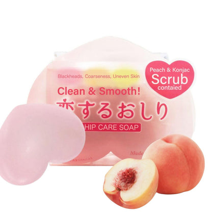 Pelican Soap Peeling-Seife mit Zitronensäure, Aloe Vera Extrakt & Jojobaöl – natürliche feste Seife für Damen & Herren, 2,82 Unzen (1er-Pack) Pfirsich