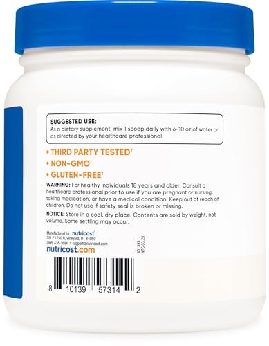 Nutricost Reines MSM-Pulver 500 g – Methylsulfonylmethan, hochrein, laborgeprüft