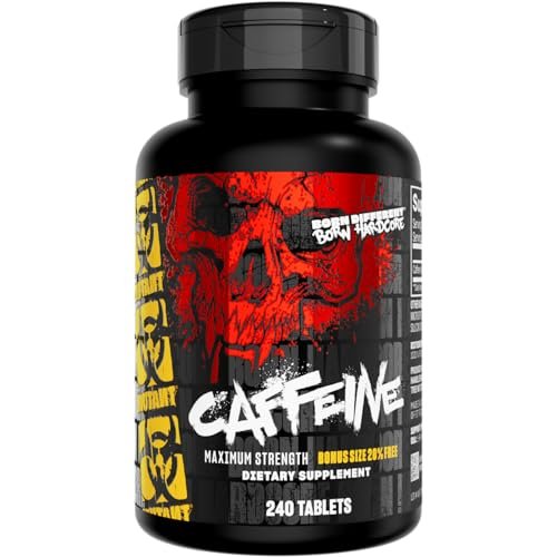 Mutant Koffeintabletten – Pharmazeutisch reines Koffein-Supplement für mehr Energie, Fokus, geistige Wachheit, Leistung & Ausdauer – Reduziert Müdigkeit & stellt Wachsamkeit wieder her – 240 Tabletten