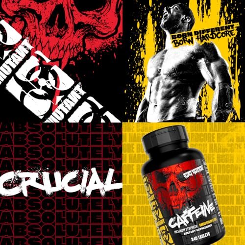Mutant Koffeintabletten – Pharmazeutisch reines Koffein-Supplement für mehr Energie, Fokus, geistige Wachheit, Leistung & Ausdauer – Reduziert Müdigkeit & stellt Wachsamkeit wieder her – 240 Tabletten