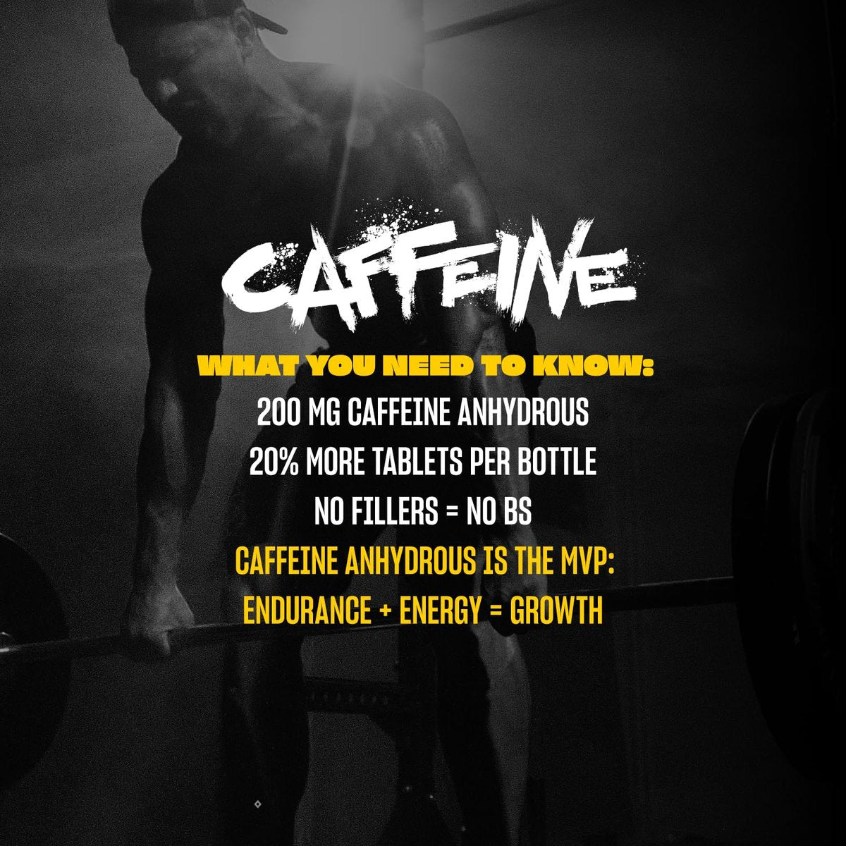 Mutant Koffeintabletten – Pharmazeutisch reines Koffein-Supplement für mehr Energie, Fokus, geistige Wachheit, Leistung & Ausdauer – Reduziert Müdigkeit & stellt Wachsamkeit wieder her – 240 Tabletten