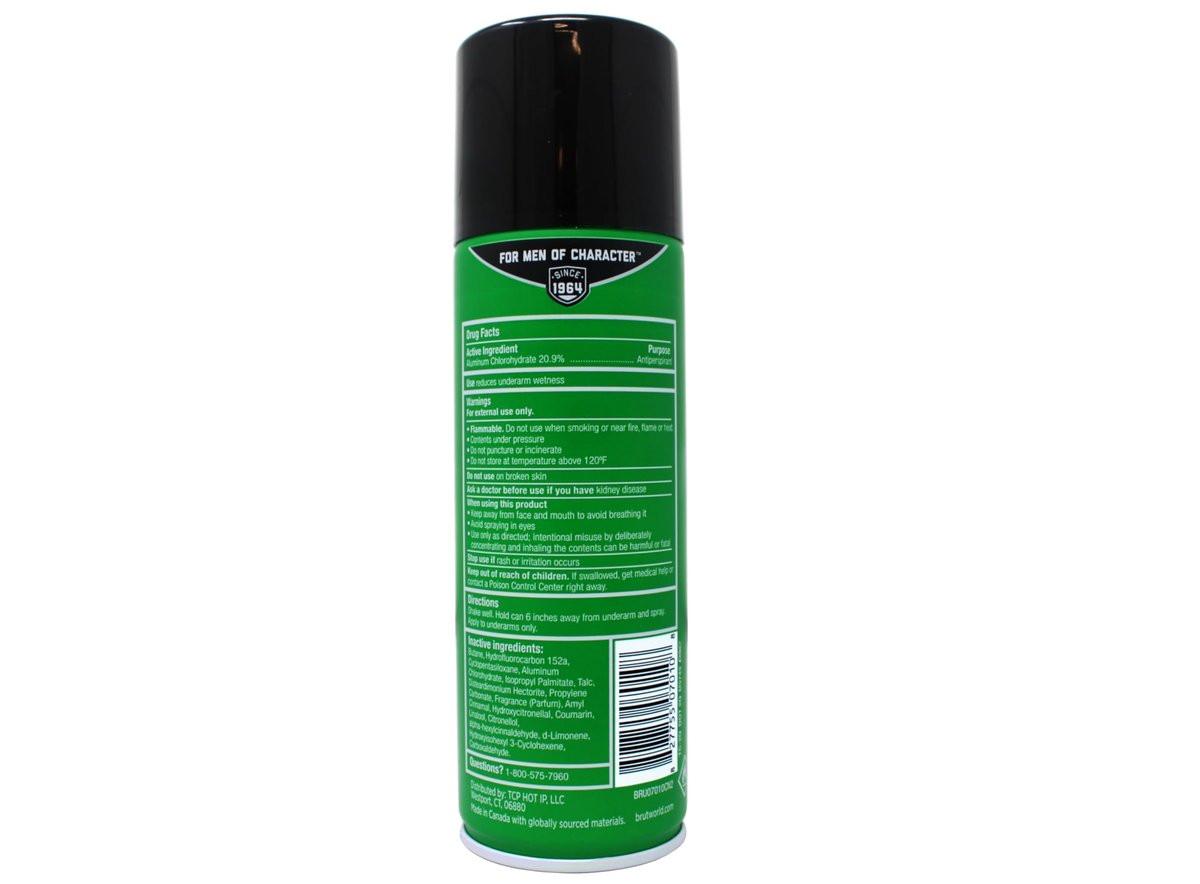 Brut Deodorant 6oz Aerosol Classic Duft (Antitranspirant) – 6er Pack