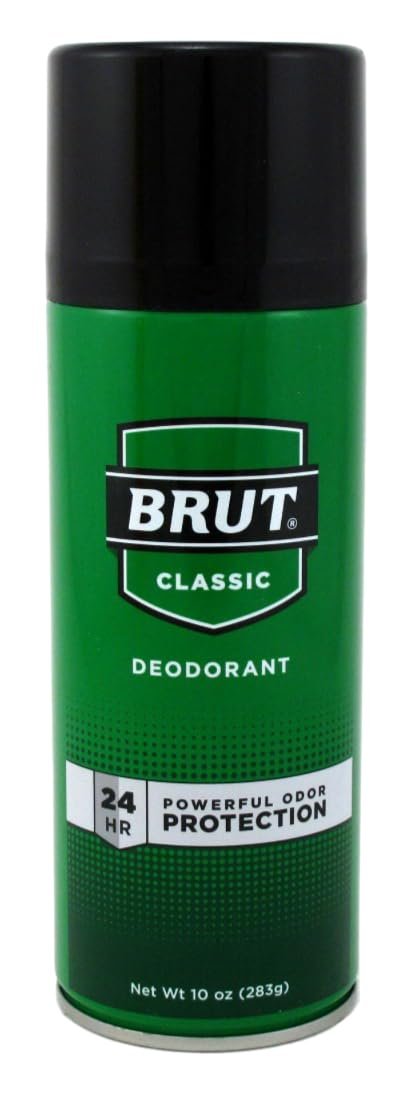 Brut Deodorant 10oz Aerosol Classic Duft (3er Pack) – Herrenduft für langanhaltende Frische