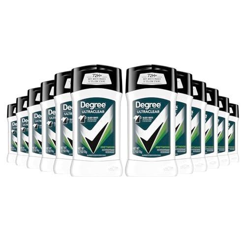 Degree Men UltraClear Antiperspirant Deodorant Black+White, 12er-Pack, 72h Schweiß- und Geruchsschutz mit MotionSense Technologie, 76 g