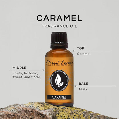 Eternal Essence Oils Karamell 30ml Premium Duftöl – für Kerzen, Seifenherstellung, Aromatherapie, Diffuser, Haushaltspflege & Luftbefeuchter