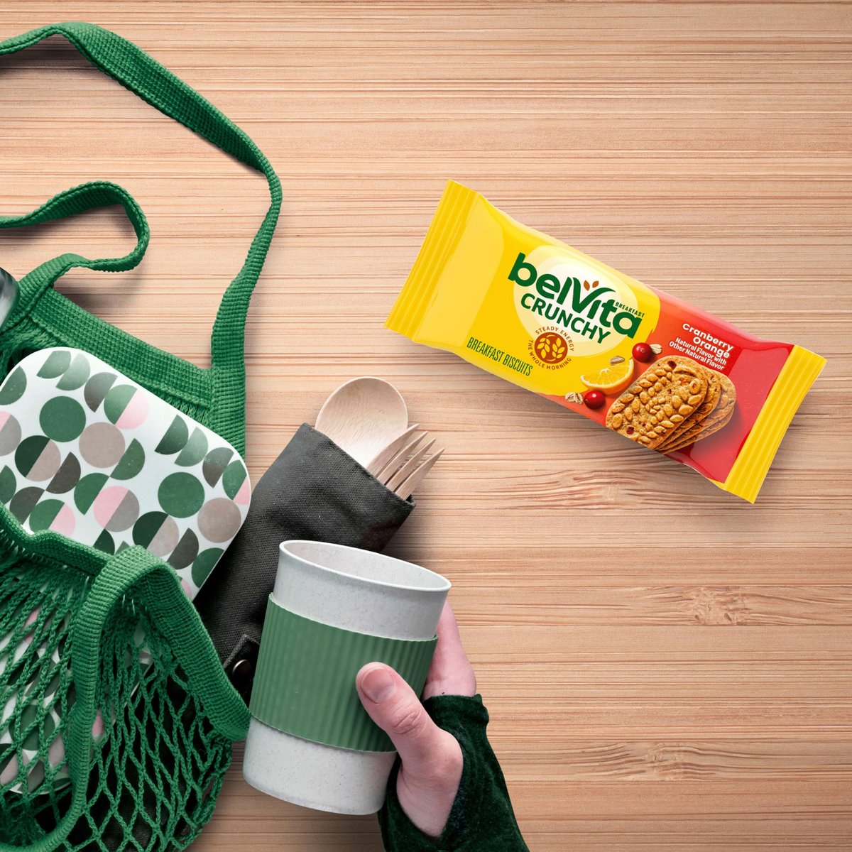 belVita Frühstückskekse, Cranberry Orange, 30 Packungen, 6 Schachteln (4 Kekse pro Packung)