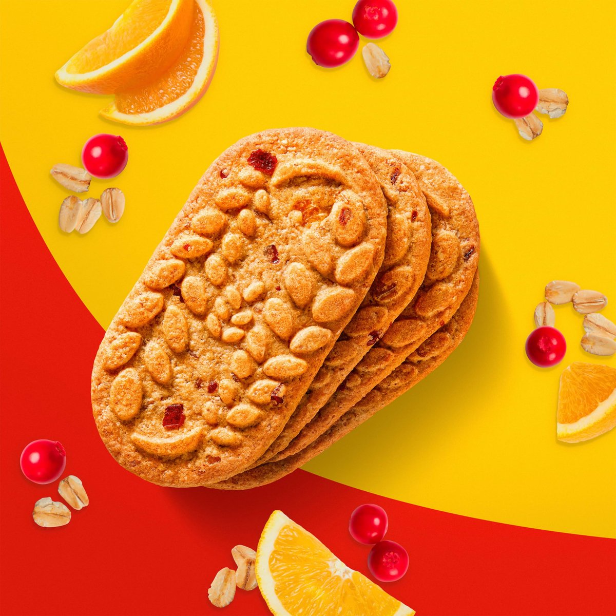 belVita Frühstückskekse, Cranberry Orange, 30 Packungen, 6 Schachteln (4 Kekse pro Packung)