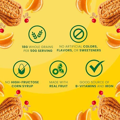 belVita Frühstückskekse, Cranberry Orange, 30 Packungen, 6 Schachteln (4 Kekse pro Packung)
