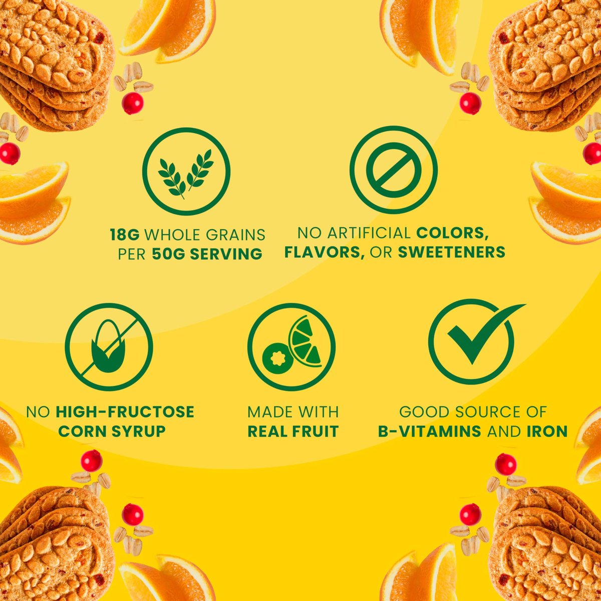 belVita Frühstückskekse, Cranberry Orange, 30 Packungen, 6 Schachteln (4 Kekse pro Packung)