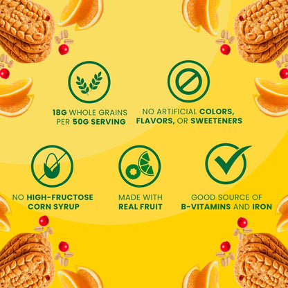 belVita Frühstückskekse, Cranberry Orange, 30 Packungen, 6 Schachteln (4 Kekse pro Packung)