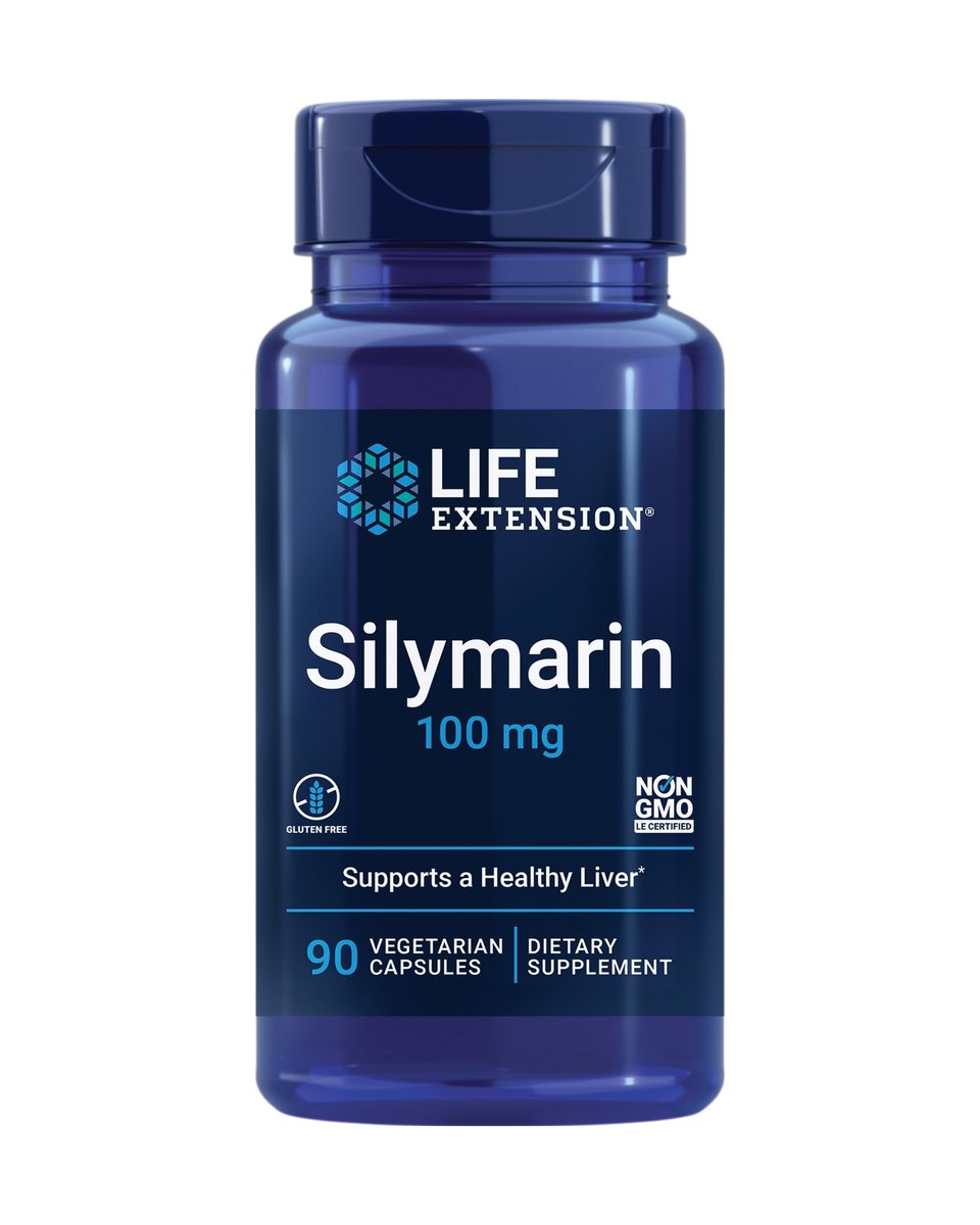 Life Extension Silymarin – Mariendistel-Extrakt – Unterstützt die Lebergesundheit – Glutenfrei, Nicht-GVO, Vegetarisch – 90 Kapseln