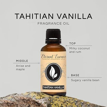 Eternal Essence Oils Tahitian Vanille 30ml Premium Duftöl – für Kerzen, Seifenherstellung, Aromatherapie, Diffuser, Haushalt & Luftbefeuchter
