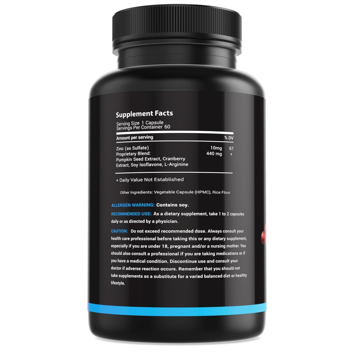 MaxX Labs Blasenkontrolle Ergänzung – Unterstützung bei überaktiver Blase mit Kürbiskernextrakt, Cranberry-Extrakt und Vitamin D3 für Männer und Frauen – 60 Kapseln