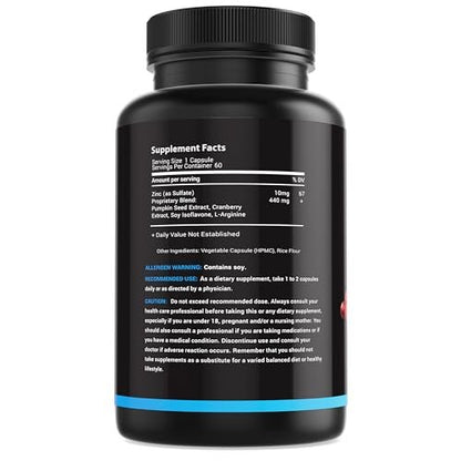 MaxX Labs Blasenkontrolle Ergänzung – Unterstützung bei überaktiver Blase mit Kürbiskernextrakt, Cranberry-Extrakt und Vitamin D3 für Männer und Frauen – 60 Kapseln