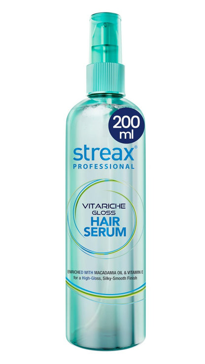 Streax Professional Vitariche Gloss Haar Serum – 200 ml für glänzendes, geschmeidiges Haar