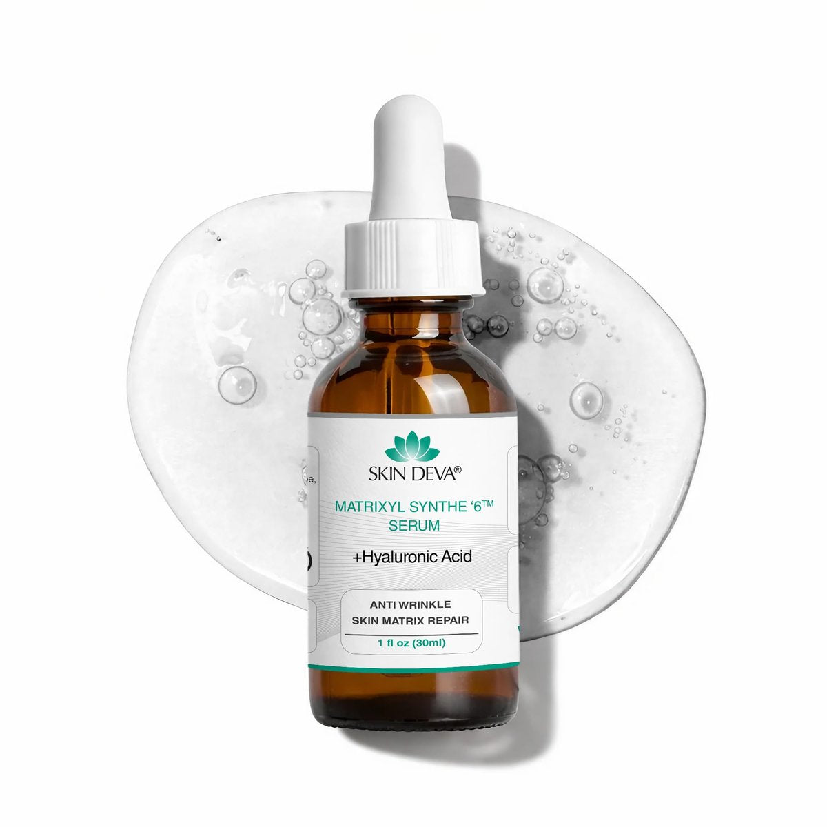 SKIN DEVA Matrixyl Synthe 6 Hyaluronsäure Serum – Anti-Aging Gesichtsserum für verfeinerte Poren & Feuchtigkeit