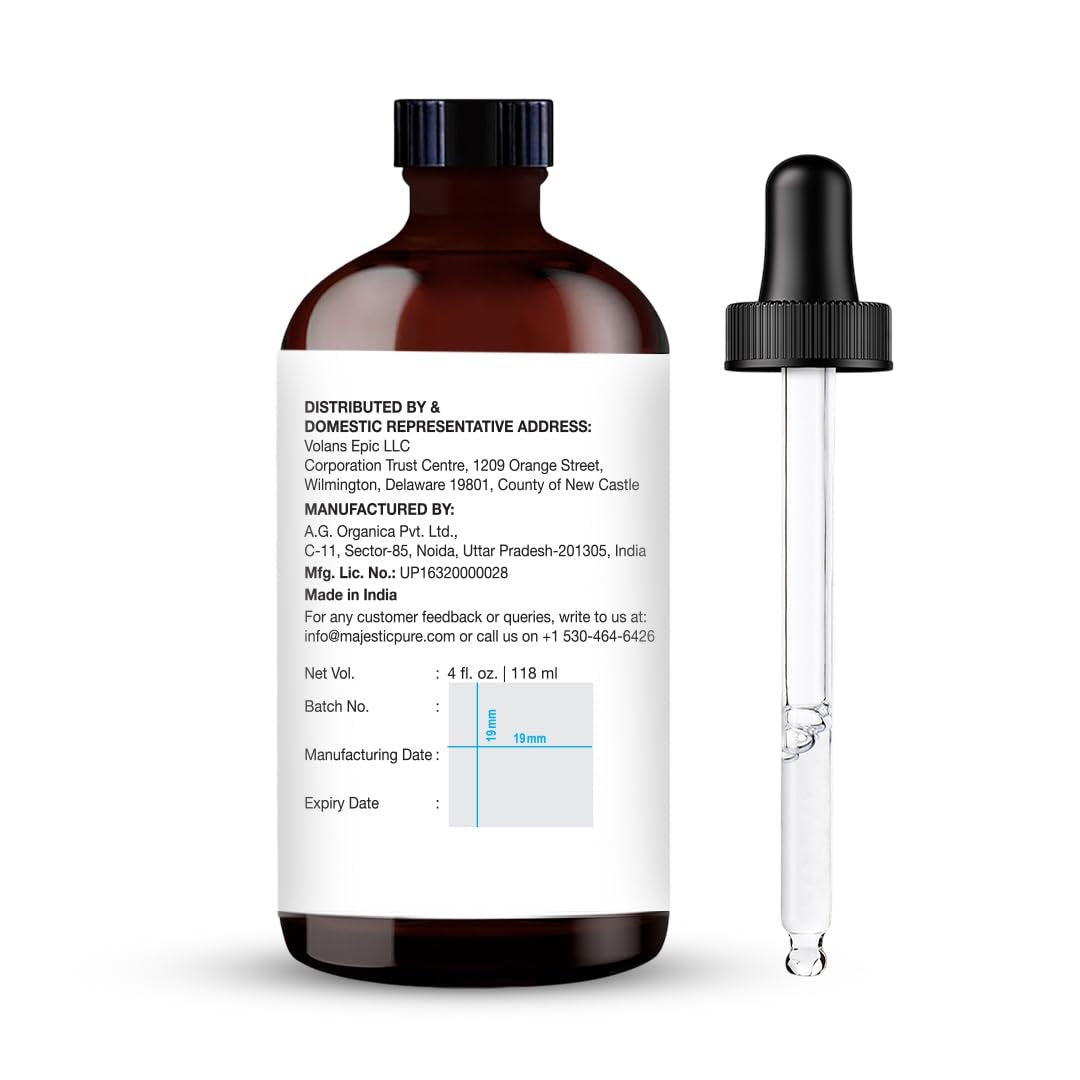 Majestic Pure Grapefruitöl – 100% reines und natürliches ätherisches Öl mit Glaspipette, 118 ml – ideal für Diffuser, Aromatherapie, Seifen- und Kerzenherstellung