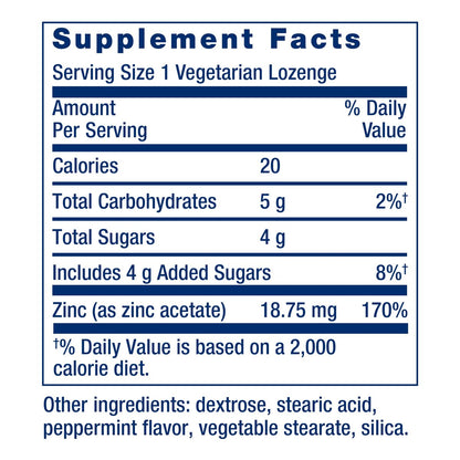 Life Extension Enhanced Zinc Lozenges – Zinkacetat zur optimalen Immununterstützung, starke Immunantwort, ionisches Zink, Non-GMO, glutenfrei, vegetarisch, 30 Lutschtabletten