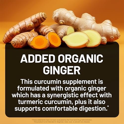 NatureWise Curcumin Turmeric 2250mg – Hochdosiert mit 95% Curcuminoiden & BioPerin Schwarzer Pfeffer Extrakt – Tägliche Gelenk- und Immununterstützung – Vegan, Non-GMO, 90 Kapseln (30-Tage-Vorrat)