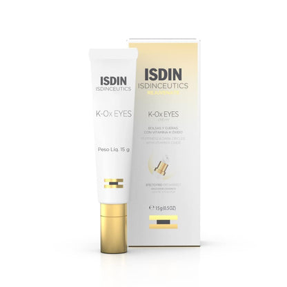 ISDIN Isdinceutics K-Ox Eyes - Reichhaltige Vitamin-K-Oxid-Augencreme gegen dunkle Augenringe und zur Verjüngung der Augenpartie, 0,5 Unzen