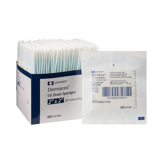Covidien Dermacea I.V. Drain-Wundtupfer, 2" x 2" (70 Stück)