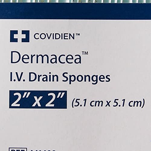 Covidien Dermacea I.V. Drain-Wundtupfer, 2" x 2" (70 Stück)