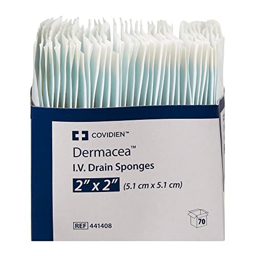 Covidien Dermacea I.V. Drain-Wundtupfer, 2" x 2" (70 Stück)