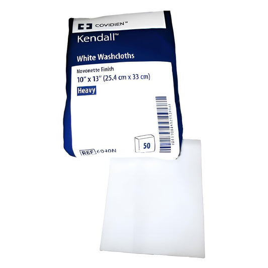 Covidien Kendall Waschlappen, Novonette-Finish, 25,4 x 33 cm, Weiß, 50 Stück