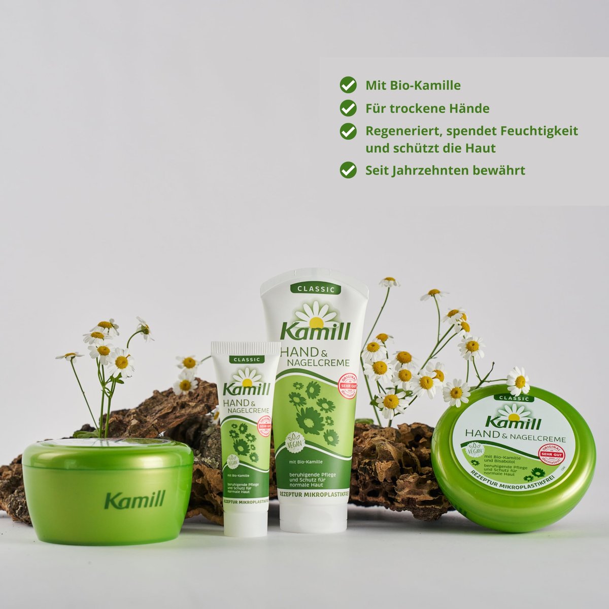 Kamill Hand- und Nagelcreme Classic mit natürlicher Kamille 100 ml