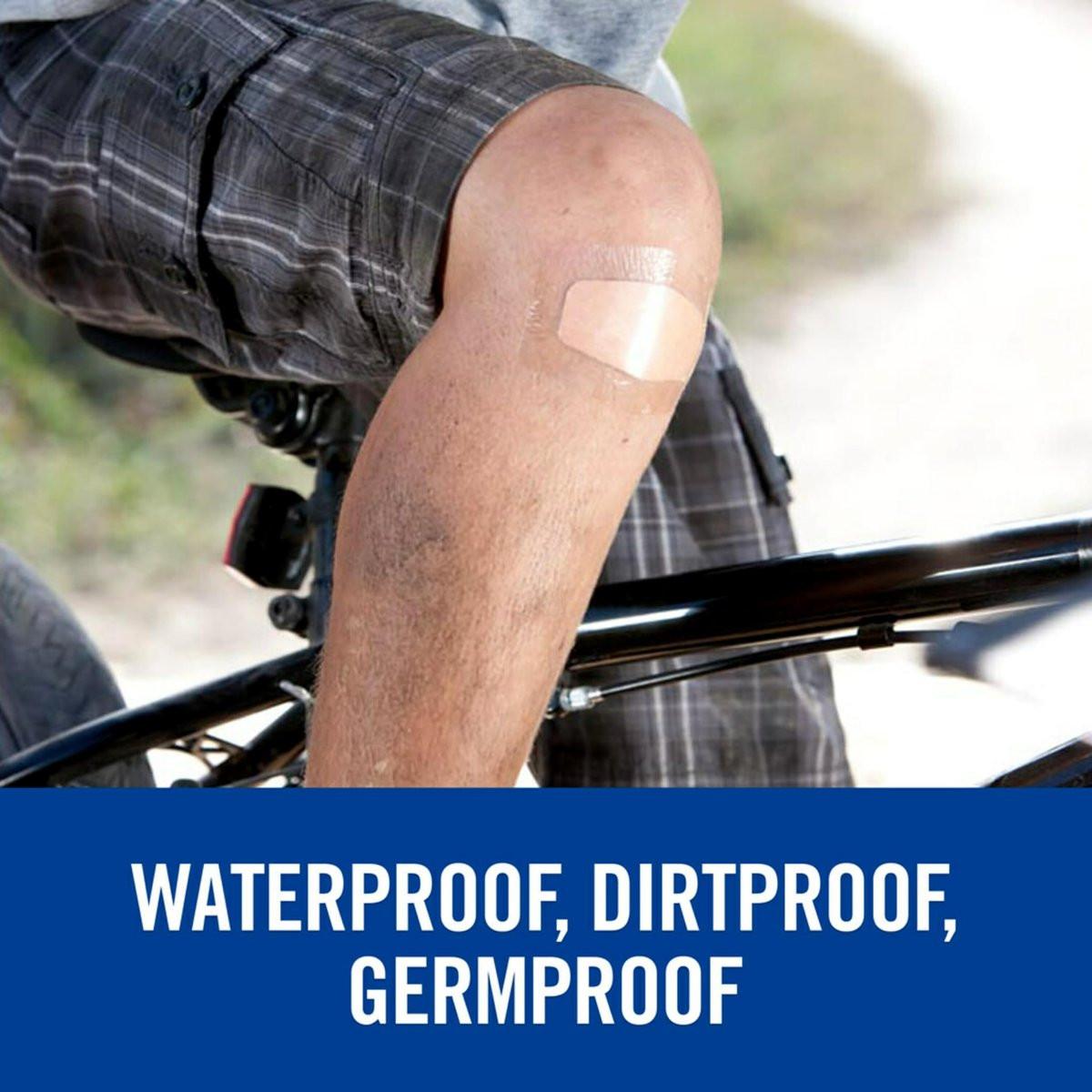 Nexcare Waterproof Clear Pflaster, wasserdicht und schützend, 360-Grad-Versiegelung um das Polster für außergewöhnlichen Schutz vor Wasser, Schmutz und Keimen, verschiedene Größen, 100 Stück