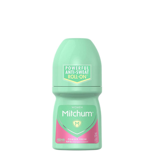 Mitchum Women Invisible Roll-On Antiperspirant Deodorant, Powder Fresh, 1,7 oz (3er-Pack)