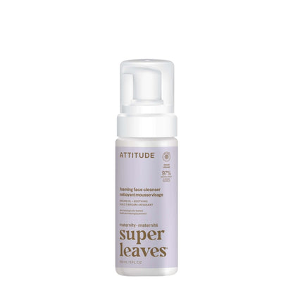ATTITUDE Schwangerschaft Gesichtsreinigungsschaum, EWG-zertifiziert, dermatologisch getestet, pflanzlich & mineralisch, vegane Mutterschaftsprodukte, Arganblattextrakt, 150 ml