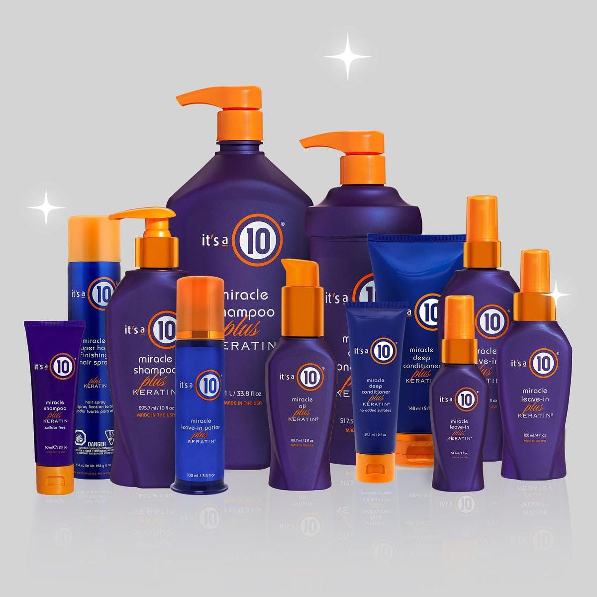 It's a 10 Haircare Miracle Oil Plus Keratin, 3 fl. oz. (2er-Pack) – Pflegendes Haaröl mit Keratin